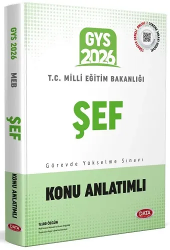 Data Yayınları 2026 Milli Eğitim Bakanlığı Şef GYS Konu Anlatımlı