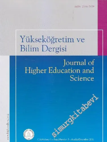 Yüksek Öğretim ve Bilim Dergisi - Journal Higher Education And Science - Sayı: 3  1    Aralık / December