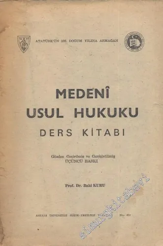 Medeni Usul Hukuku Ders Kitabı