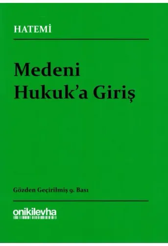 Medeni Hukuk'a Giriş