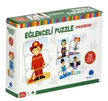 Eğlenceli Puzzle - Meslekler Büyük Boy 36 Parça