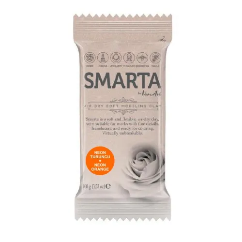 SMARTA HAVAYLA KURUYAN MODELLEME HAMURU  NEON TURUNCU (100 GR * 6 * 1)