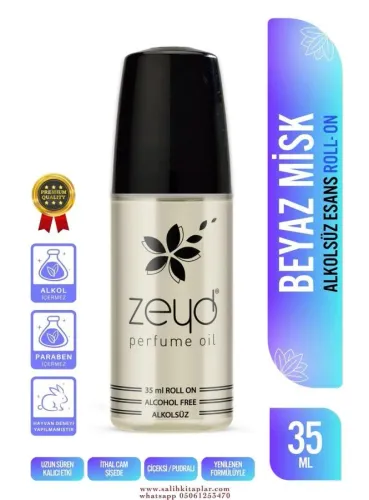 Beyaz Misk Alkolsüz Esans Roll on EDP Unisex 35 ml