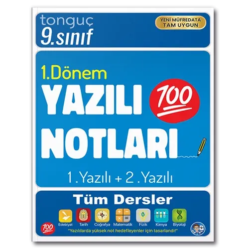Tonguç Akademi 9. Sınıf Yazılı Notları 1. Dönem 1 ve 2. Yazılı 2025