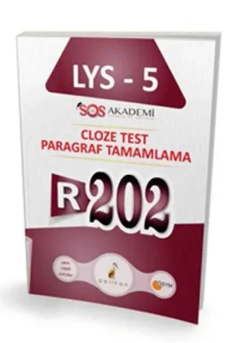 İngilizce LYS-5 R202 Cloze  Test Paragraf Tamamlama