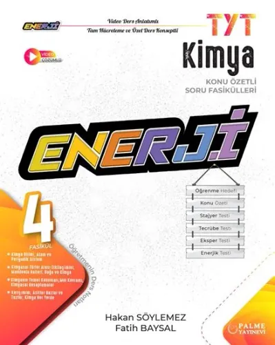 TYT Enerji Kimya Konu Özetli Soru Fasikülleri (4 Fasikül) Palme Yayıncılık 9786256441514