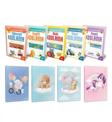 Kodlamaya Giriş 5li Kitap Seti ve 4 Defter-3