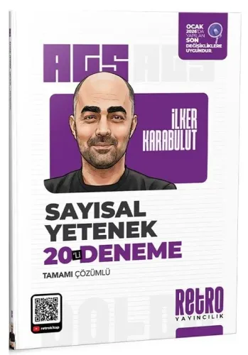Retro Yayınları 2026 MEB-AGS Sayısal Yetenek 20 Deneme Çözümlü