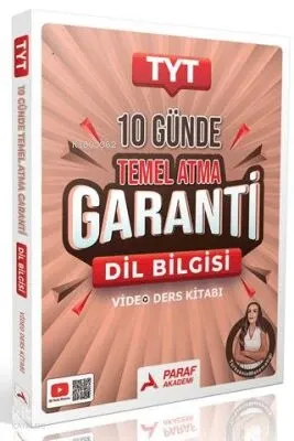 Paraf TYT Dil Bilgisi 10 Günde Temel Atma Garanti Video Ders Kitabı 2026