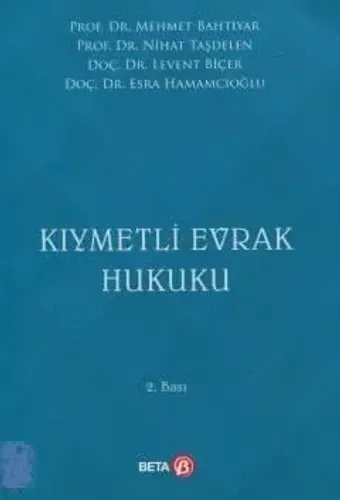 Kıymetli Evrak Hukuku Mehmet Bahtiyar