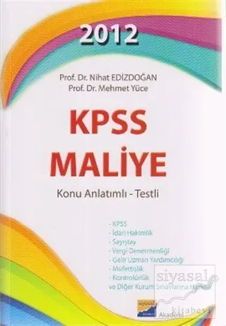 2012 KPSS Maliye Konu Anlatımlı - Testli