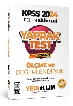 2024 KPSS Eğitim Bilimleri Ölçe ve Değerlendirme Çek Kopart Yaprak Test
