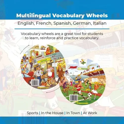 Kelime Çarkları Seti - Multilingual Vocabulary Wheels - 5 Dilde Temel Kelimeler