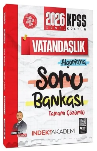 İndeks Akademi 2026 KPSS Vatandaşlık Algoritma Soru Bankası Çözümlü