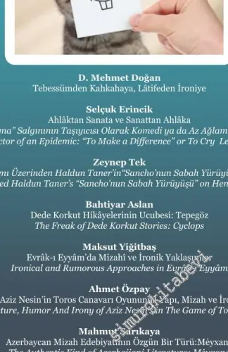 TYB Akademi: Dil, Edebiyat ve Sosyal Bilimler Dergisi - Mizah İroni - Sayı: 24    Yıl: 7  Eylül