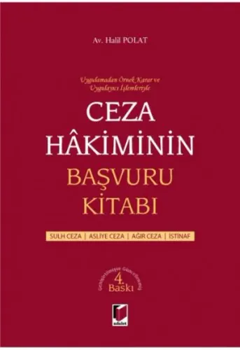 Ceza Hakiminin Başvuru Kitabı