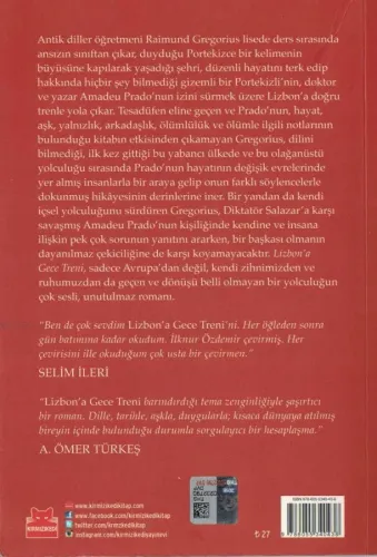 Lizbon'a Gece Treni Pascal Mercier Kırmızıkedi %64 indirimli