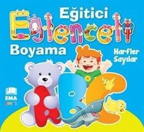 Harfler Sayılar - Eğlenceli Eğitici Boyama