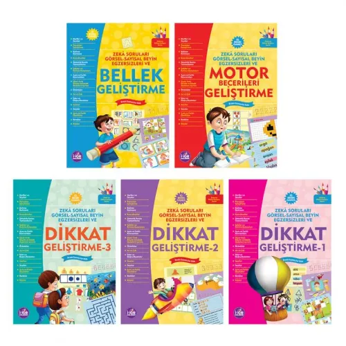 Çocuklar İçin Zeka Oyunları 5 Kitap Bir Arada 1