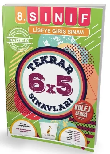 8. Sınıf Liseye Giriş Sınavı 6x5 Tekrar Sınavları Kolej Serisi