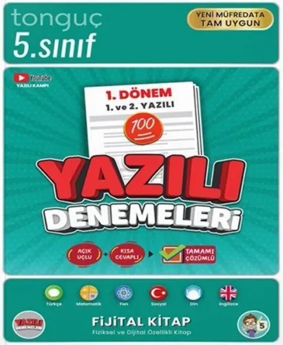 Tonguç Akademi 5. Sınıf Yazılı Denemeleri 1. Dönem 1 ve 2. Yazılı