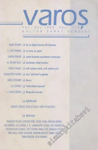 Varoş Kültür Sanat Dergisi - Sayı: 7 - 8      Haziran