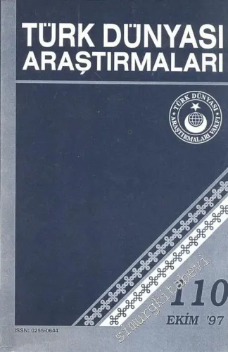 Türk Dünyası Araştırmaları Dergisi - Sayı: 110      Ekim  1997