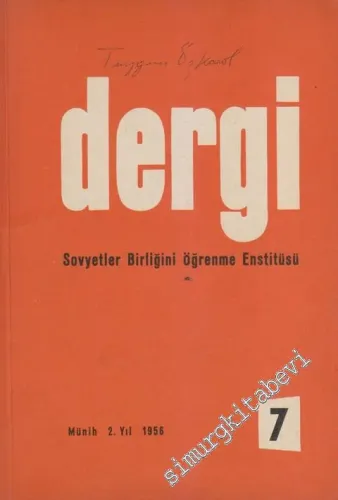 Dergi - Sovyetler Birliğini Öğrenme Enstitüsü - Sayı: 7    Yıl: 2