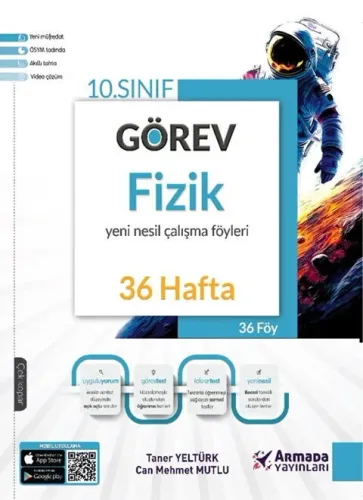 Armada Yayınları 10. Sınıf Görev Fizik Yeni Nesil Çalışma Föyleri 36 Hafta