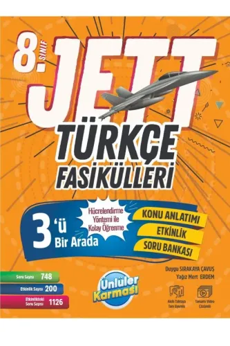 ÜNLÜLER KARMASI 8.SINIF JETT TÜRKÇE FASİKÜLLER