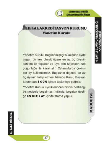 SÜRELER ve HAP BİLGİLER -Türkiyenin İdari Yapısı