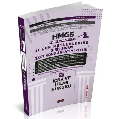 HMGS Özet Konu Anlatımı İcra ve İflas Hukuku Savaş Yayınları Mart 2025