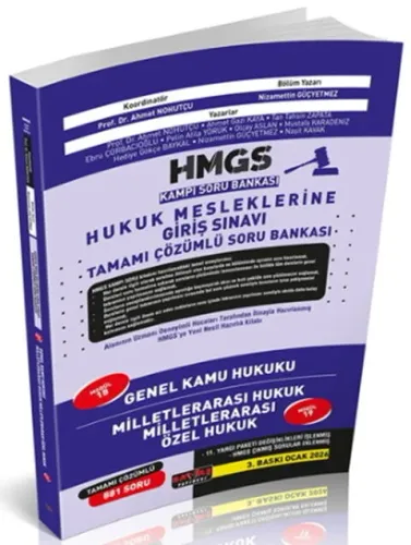 Savaş Yayınları 2026 HMGS Kampı Genel Kamu Hukuku, Milletlerarası Hukuk Soru Bankası