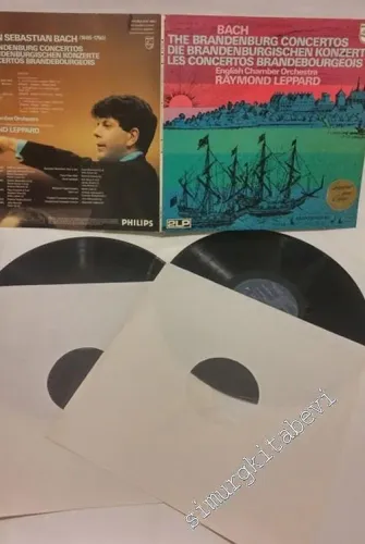 33 LP PLAK VINYL: Bach - English Chamber Orchestra, Raymond Leppard - The Brandenburg Concertos, 2xVinyl -        1975