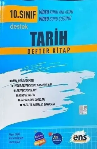 ENS Yayıncılık 10. Sınıf Tarih Destek Defterim