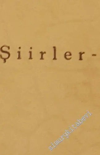Portakal Bahçeleri : Şiirler -        1936