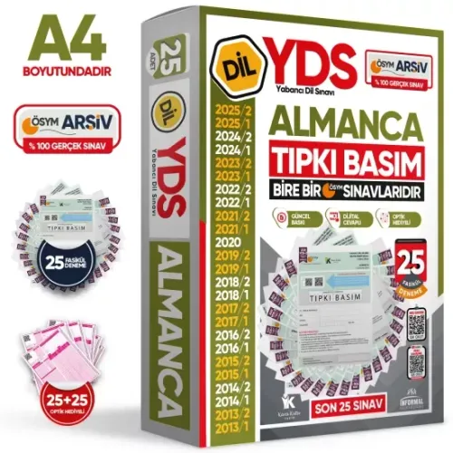İnformal Yayınları 2026 YDS Almanca ÖSYM Tıpkı Basım Çıkmış Soru Denem
