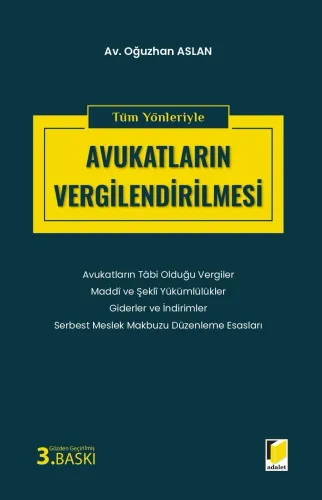 Avukatların Vergilendirilmesi Oğuzhan Aslan