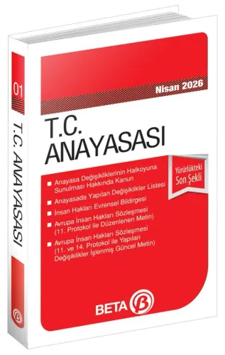 T.C. Anayasası Eylül 2026