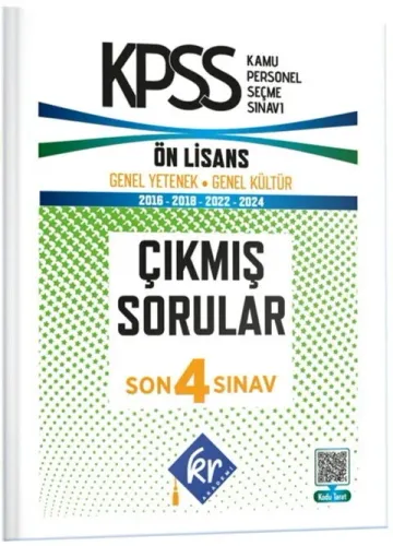 KR Akademi KPSS Genel Yetenek Genel Kültür Ön Lisans Son 4 Sınav Çıkmı