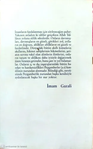 El-Munkızu Mine'd-Dalâl(Dalâletten Hidayete) İmam-I Gazali Umran Yayın