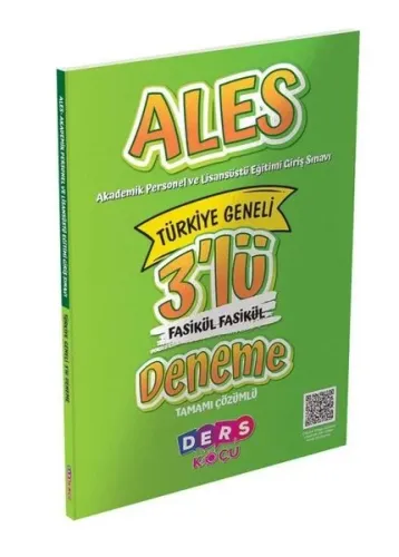 Ders Koçu ALES 3 'Lü Fasikül Fasikül Deneme Sınavı Ders Koçu