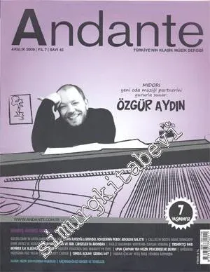 Andante Türkiye'nin Klasik Müzik Dergisi - Sayı 42    Yıl: 7  Aralık - Ocak