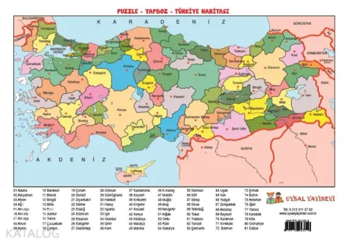 Yapboz 12 - Türkiye Haritası