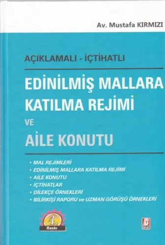 Edinilmiş Mallara Katılma Rejimi ve Aile Konutu