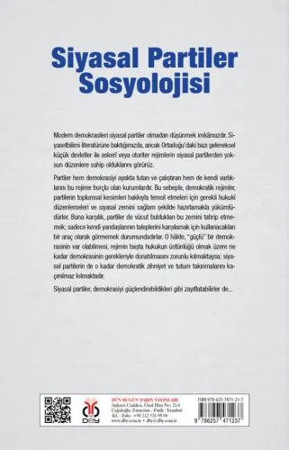 Siyasal Partiler Sosyolojisi Ali Yaşar Sarıbay Siyasal Partiler Sosyolojisi Ali Yaşar Sarıbay