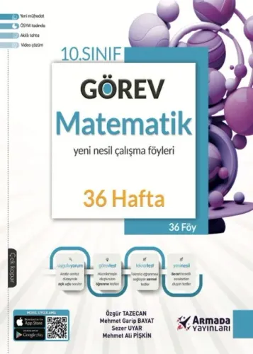 Armada Yayınları 10. Sınıf Matematik Görev Yeni Nesil Çalışma Föyleri