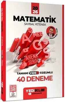 YEDİİKLİM 2026 AGS MATAEMATİK SAYISAL YETENEK TAMAMI ÇÖZÜMLÜ 40 DENEME