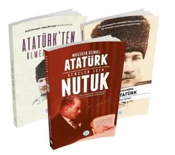 Atatürkten Ölmez Sözler, Gençler İçin Nutuk, Mustafa Kemal Atatürk Biyografi (3 Kitap Takım)