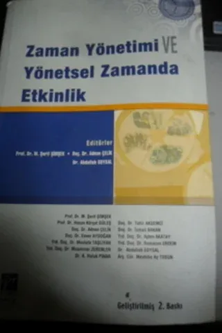 Zaman Yönetimi ve Yönetsel Zamanda Etkinlik